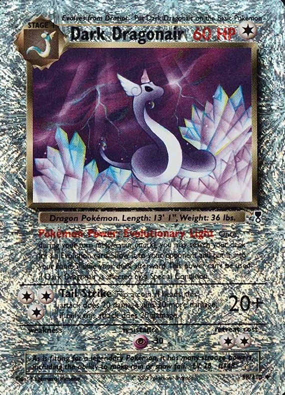 2002 Pokemon Legendary Collection  Dark Dragonair-Reverse Foil #38 TCG Card