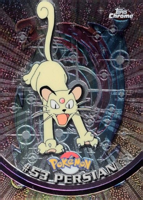 2000 Topps Chrome Pokemon T.V. Persian #53 TCG Card