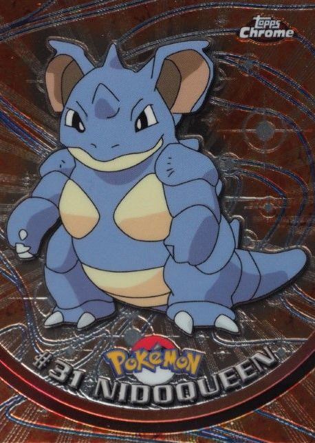 2000 Topps Chrome Pokemon T.V. Nidoqueen #31 TCG Card