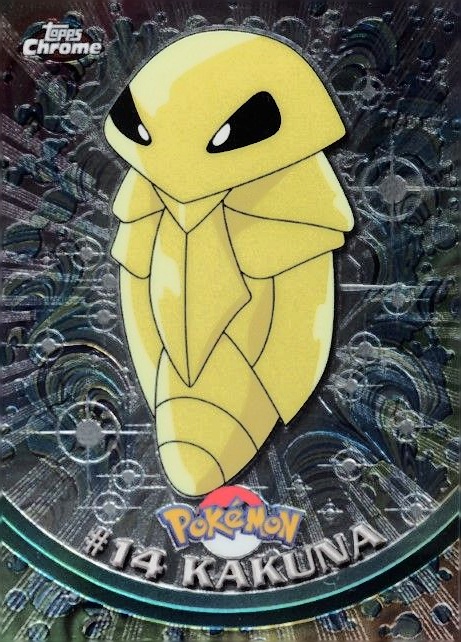2000 Topps Chrome Pokemon T.V. Kakuna #14 TCG Card