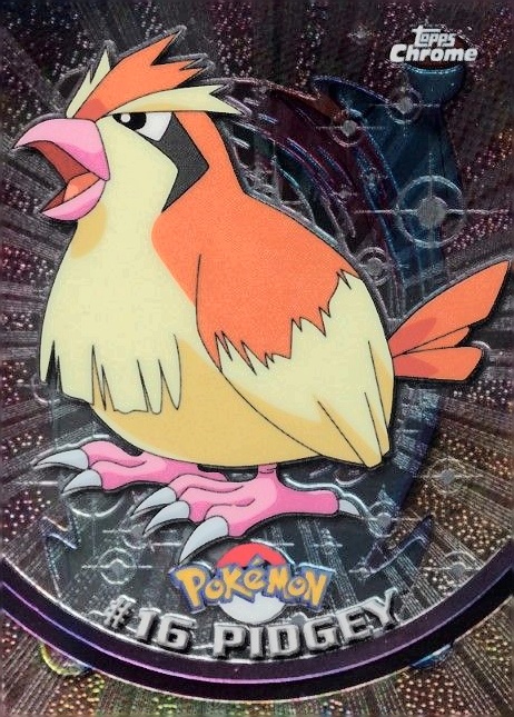 2000 Topps Chrome Pokemon T.V. Pidgey #16 TCG Card