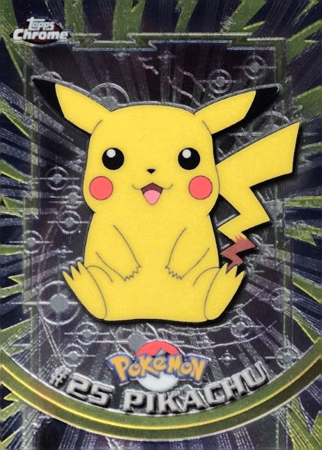 2000 Topps Chrome Pokemon T.V. Pikachu #25 TCG Card