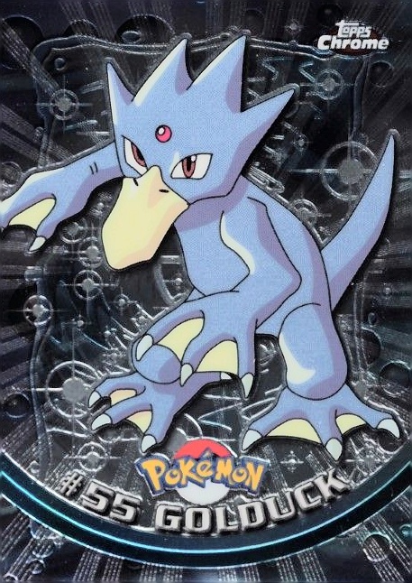 2000 Topps Chrome Pokemon T.V. Golduck #55 TCG Card