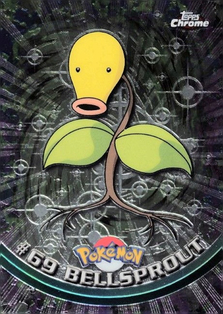 2000 Topps Chrome Pokemon T.V. Bellsprout #69 TCG Card