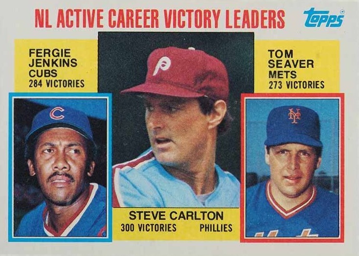 1984 Topps N.L. Active Career Victory Leaders #706 Baseball Card