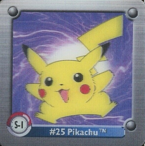 1999 Pokemon Action Flipz Series One 3-D Chase Pikachu #S-1 TCG Card