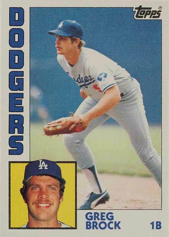 1984 Topps Greg Brock #555 Baseball Card