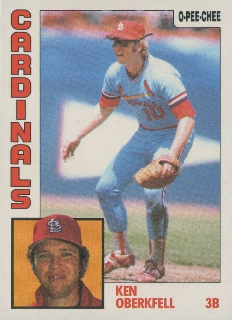 1984 Topps Ken Oberkfell #102 Baseball Card