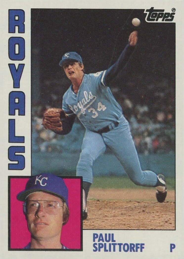 1984 Topps Paul Splittorff #52 Baseball Card
