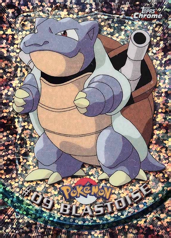 2000 Topps Chrome Pokemon T.V. Blastoise #9 TCG Card