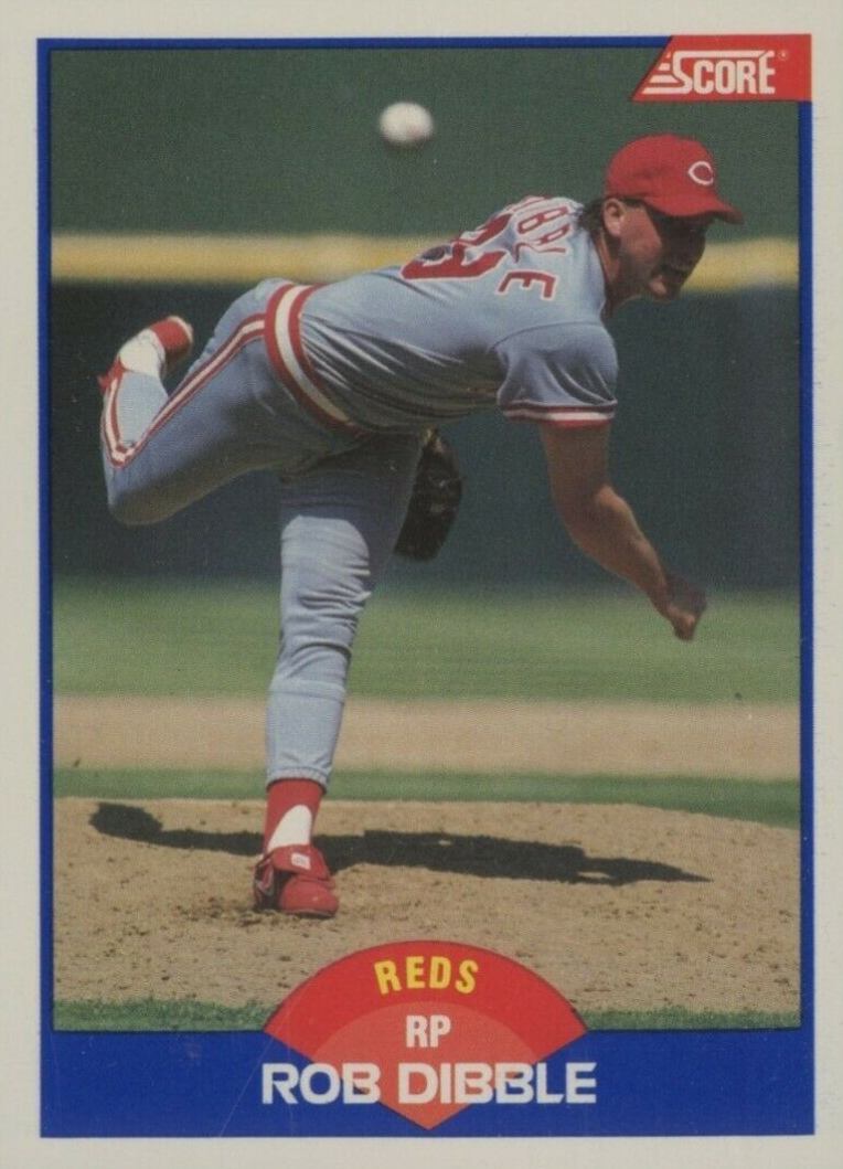 1989 Score Rob Dibble #618 Baseball Card