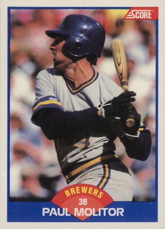 1989 Score Paul Molitor #565 Baseball Card
