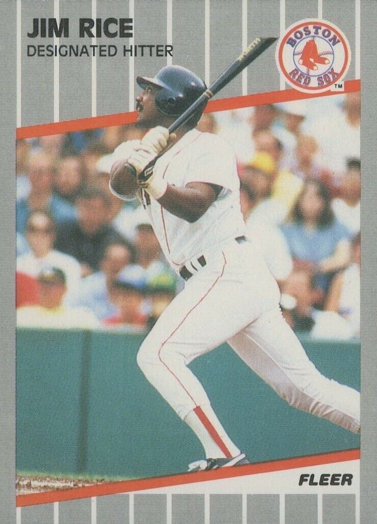 1989 Score Jim Rice #85 Baseball Card