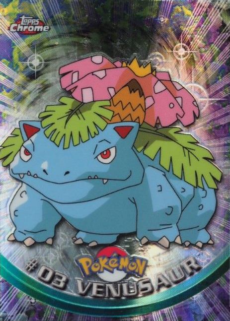 2000 Topps Chrome Pokemon T.V. Venusaur #3 TCG Card