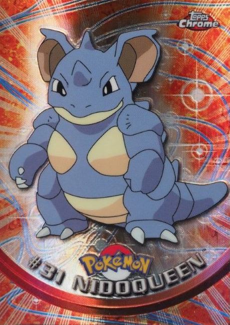 2000 Topps Chrome Pokemon T.V. Nidoqueen #31 TCG Card
