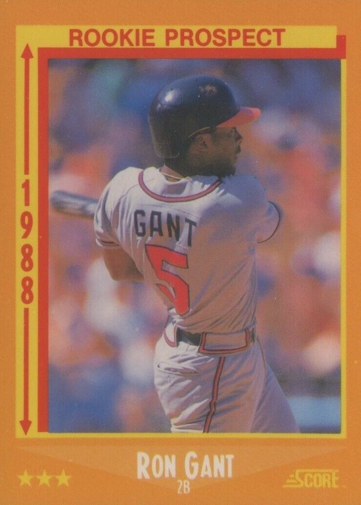 1988 Score Ron Gant #647 Baseball Card