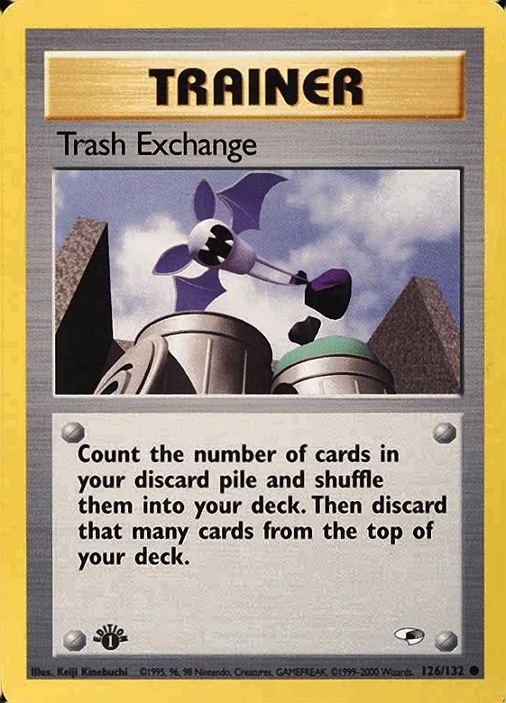 2000 Pokemon Gym Heroes  Trash Exchange #126 TCG Card