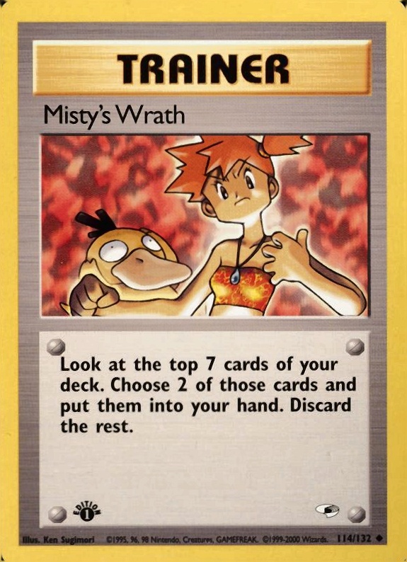2000 Pokemon Gym Heroes  Misty's Wrath #114 TCG Card
