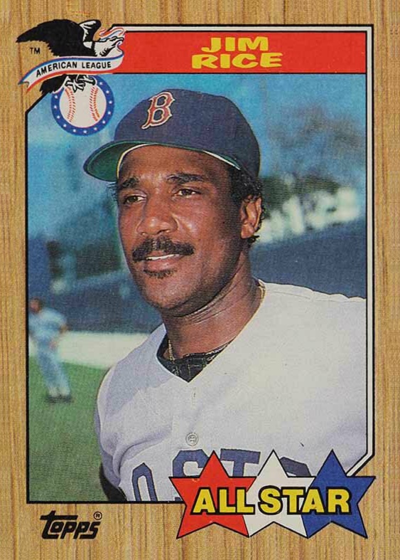 1987 Topps Jim Rice #610 Baseball Card
