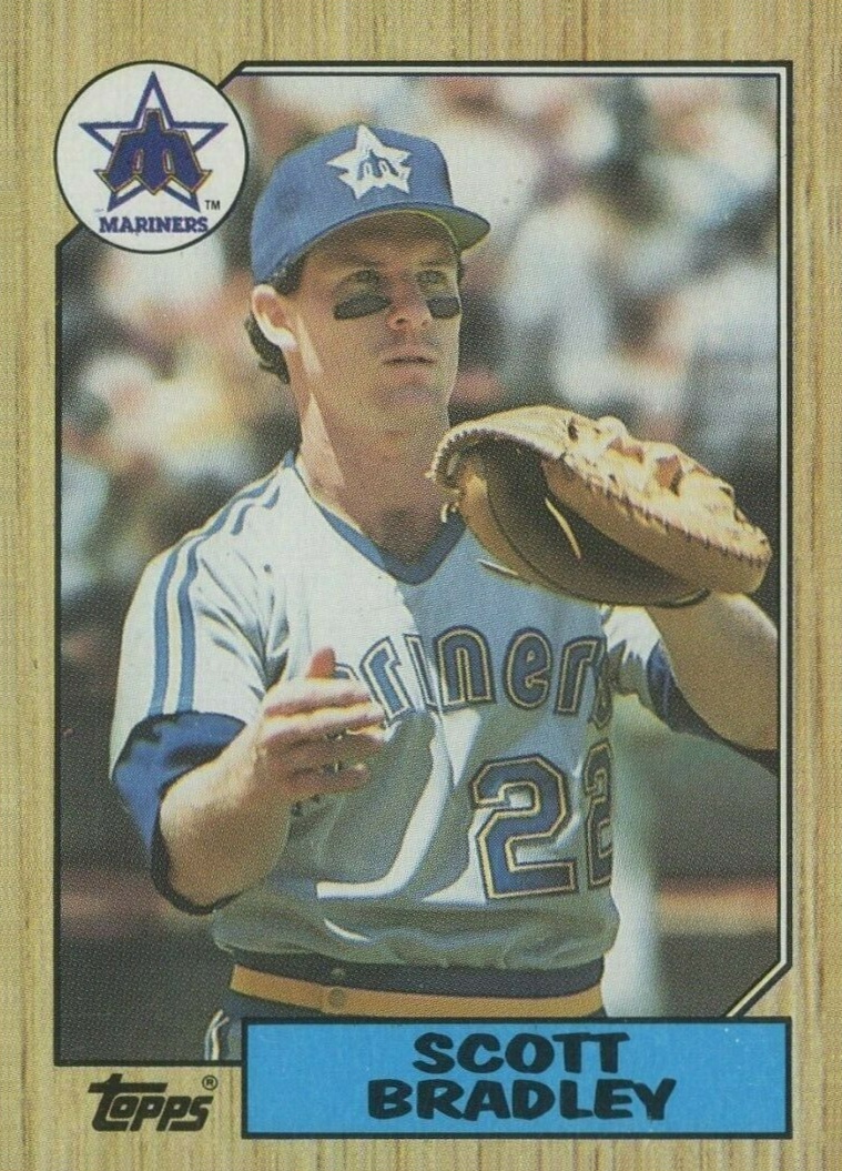1987 Topps Scott Bradley #376 Baseball Card