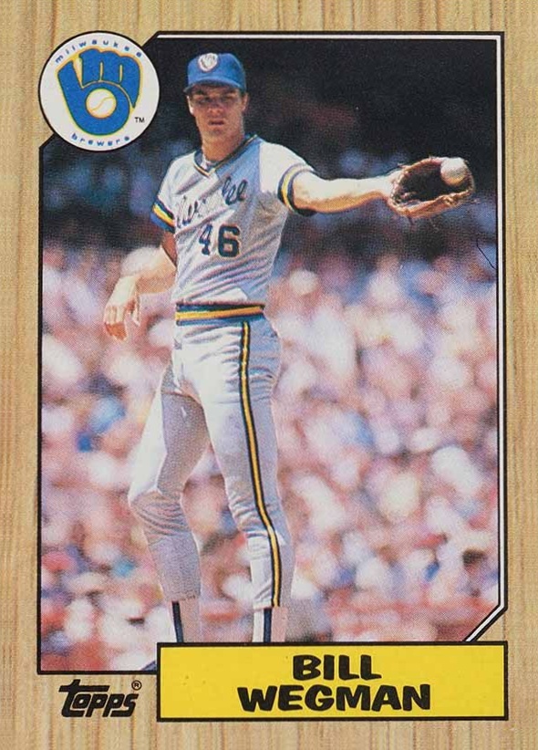 1987 Topps Bill Wegman #179 Baseball Card