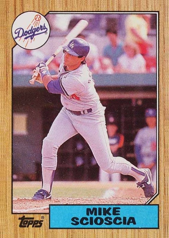 1987 Topps Mike Scioscia #144 Baseball Card
