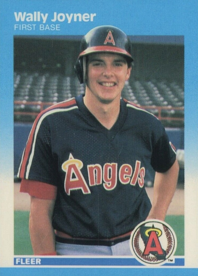 1987 Fleer Glossy Wally Joyner #86 Baseball Card