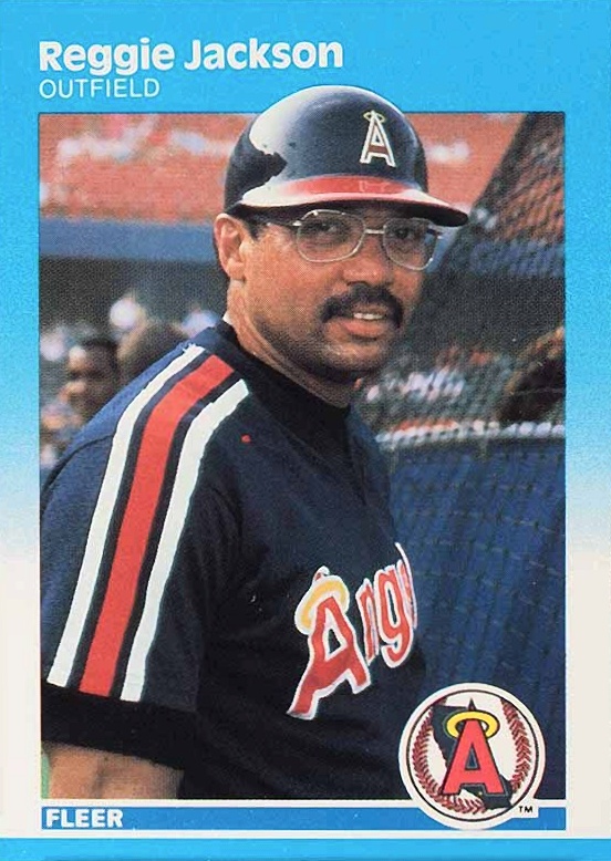 1987 Fleer Glossy Reggie Jackson #84 Baseball Card
