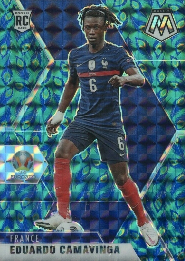 2020 Panini Mosaic UEFA Euro 2020 Eduardo Camavinga #111 Soccer Card