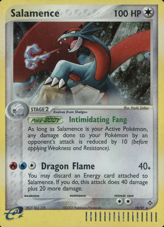 2003 Pokemon EX Dragon Salamence-Holo #19 TCG Card