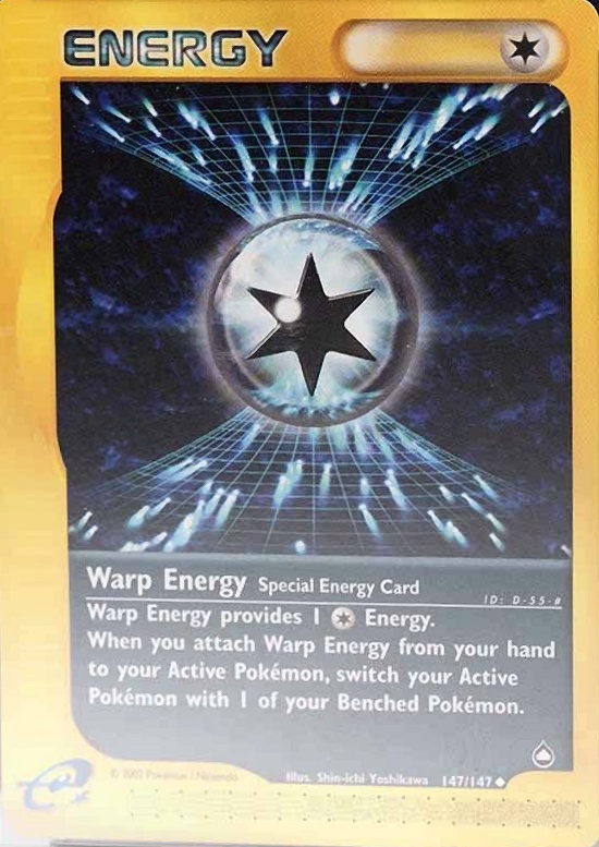 2003 Pokemon Aquapolis Warp Energy #147 TCG Card