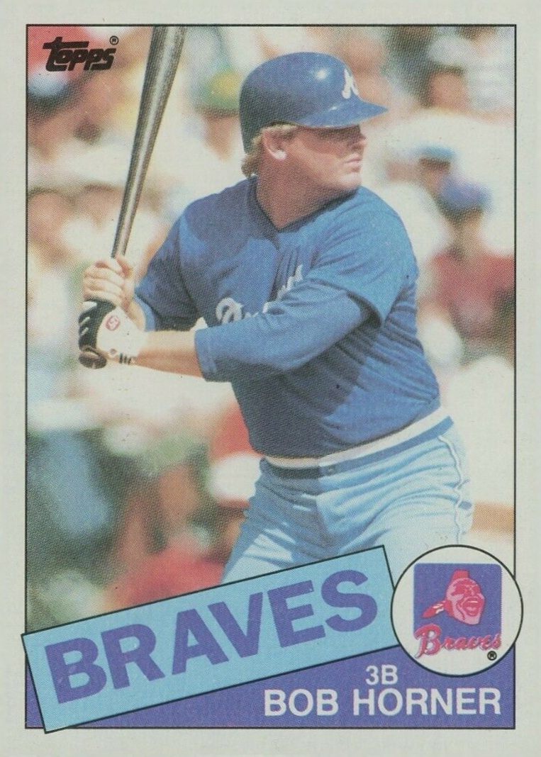 1985 Topps Bob Horner #410 Baseball Card
