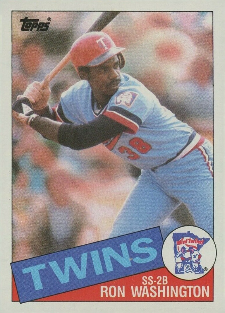 1985 Topps Ron Washington #329 Baseball Card