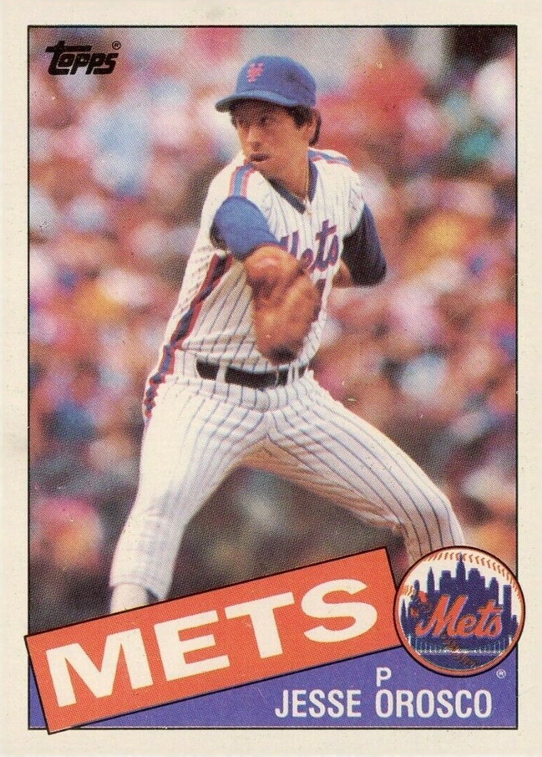 1985 Topps Jesse Orosco #250 Baseball Card