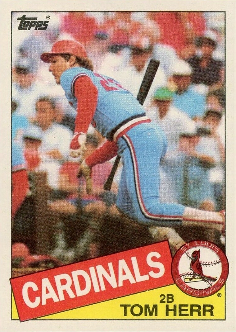 1985 Topps Tom Herr #113 Baseball Card