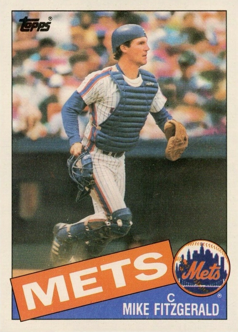 1985 Topps Mike Fitzgerald #104 Baseball Card