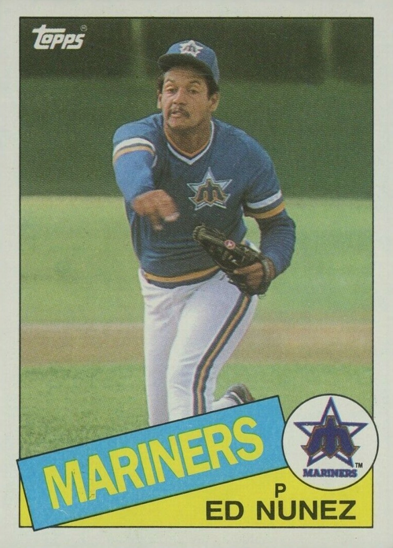1985 Topps Ed Nunez #34 Baseball Card