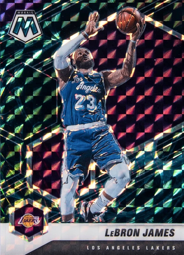 2020  Panini Mosaic LeBron James #81 Basketball Card
