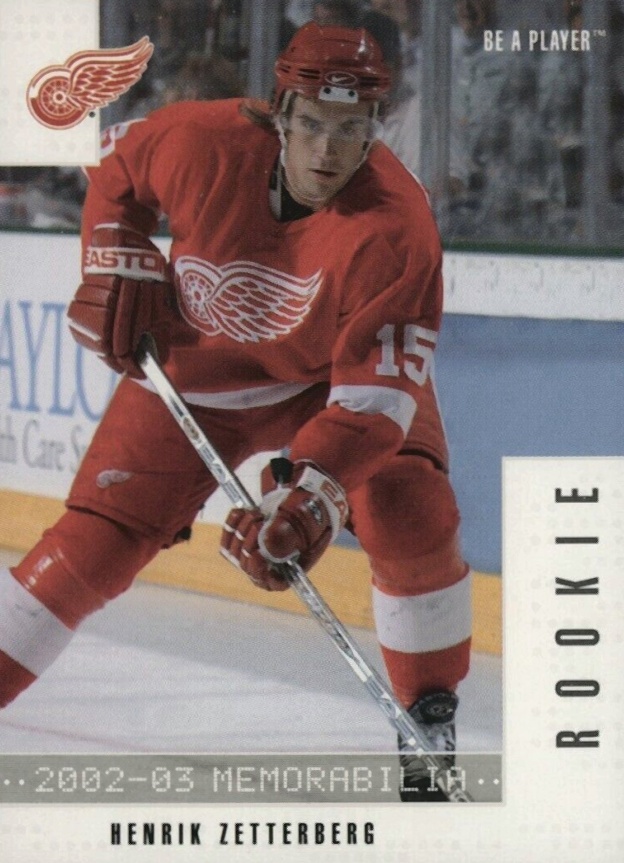 2002 BAP Memorabilia Henrik Zetterberg #286 Hockey Card