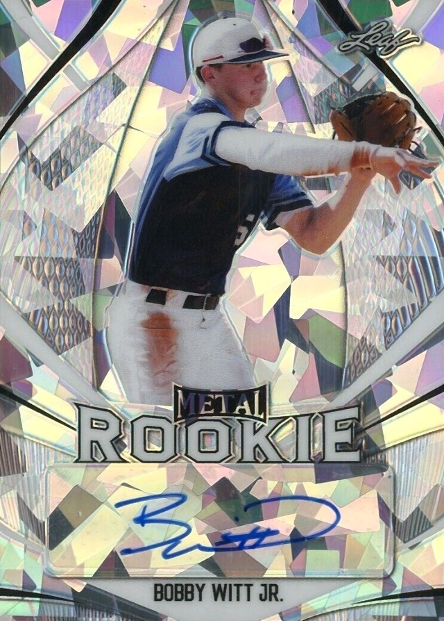 2020 Leaf Metal Rookie Autograph Bobby Witt Jr. #MRBWJ Baseball Card