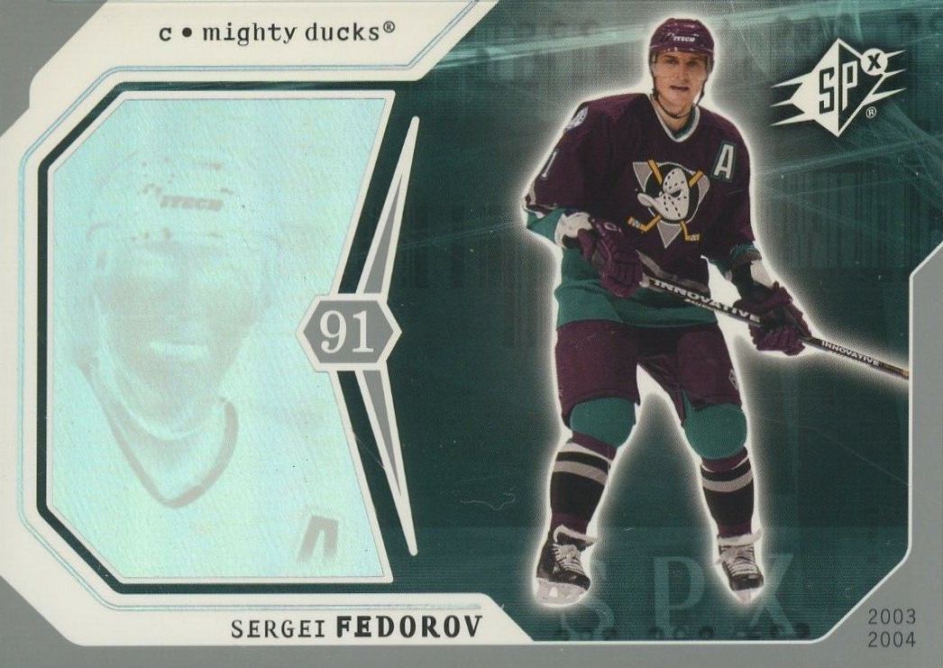2005-06 Upper Deck Blue Jackets Hockey Card #302 Sergei Fedorov