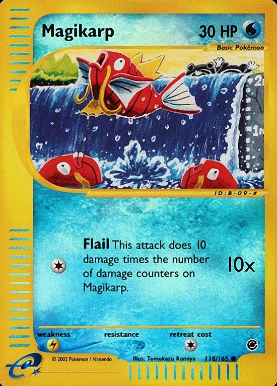 2002 Pokemon Expedition Magikarp-Reverse Foil #118 TCG Card