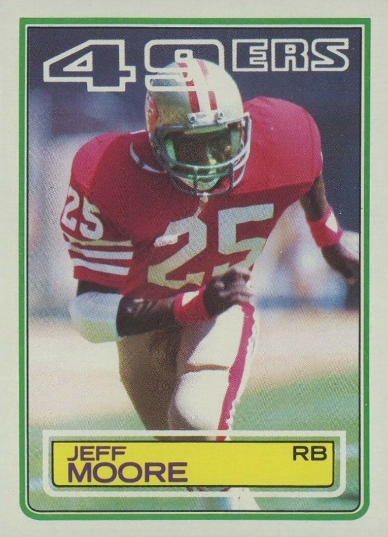1983 Topps Jeff Moore #170 Football Card