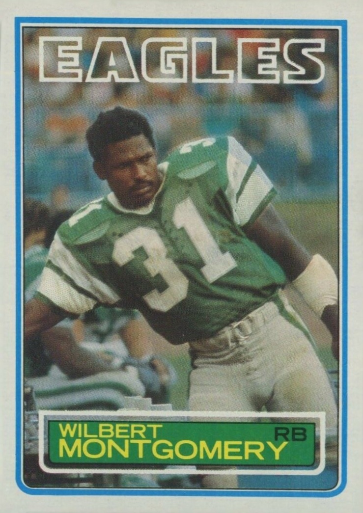 1983 Topps Wilbert Montgomery #144 Football Card