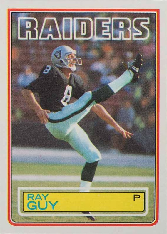 1983 Topps Ray Guy #299 Football Card