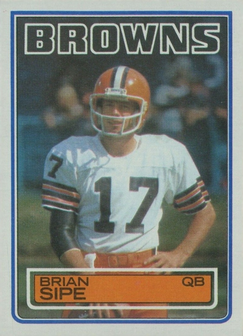 1983 Topps Brian Sipe #257 Football Card