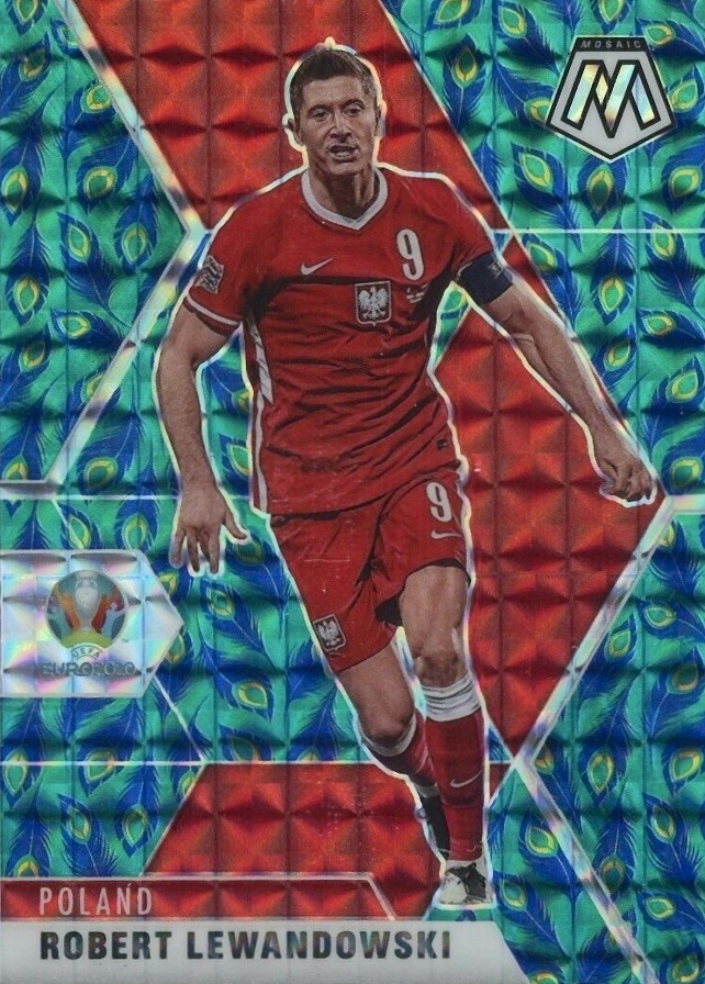2020 Panini Mosaic UEFA Euro 2020 Robert Lewandowski #63 Soccer Card