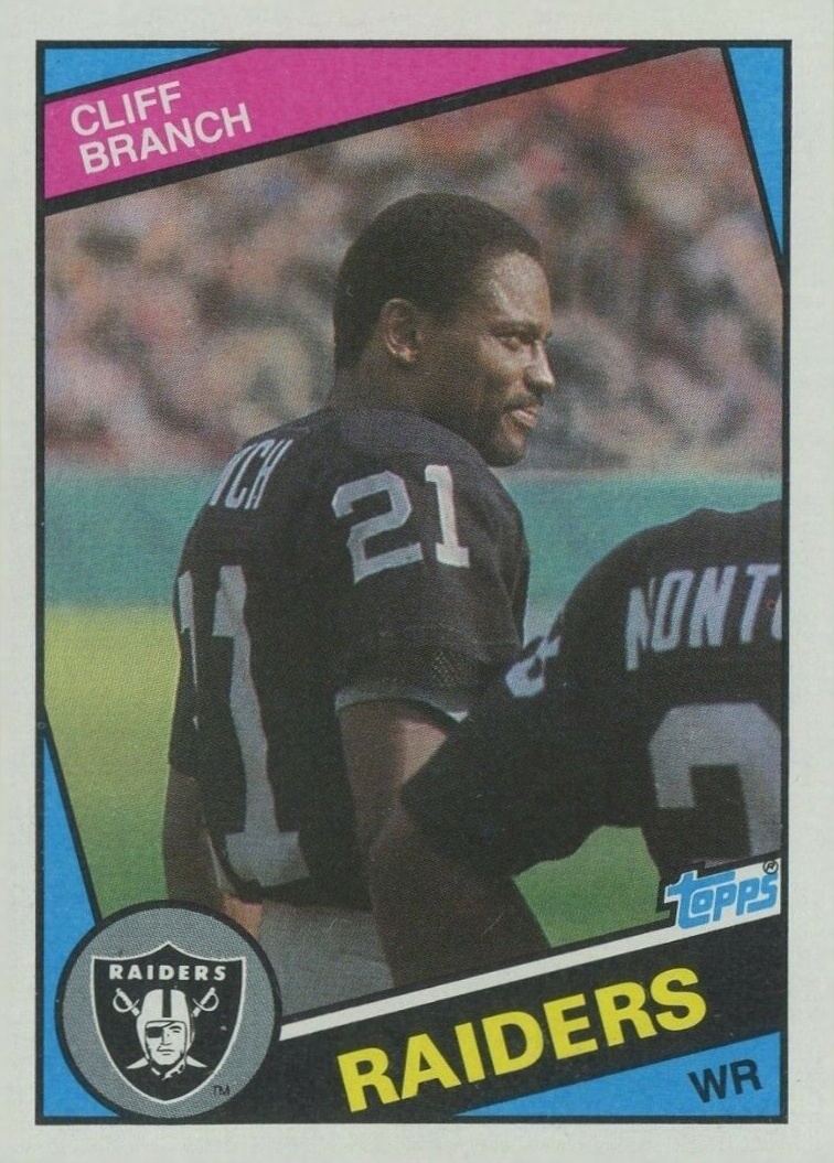 1984 Topps Cliff Branch #104 Football Card