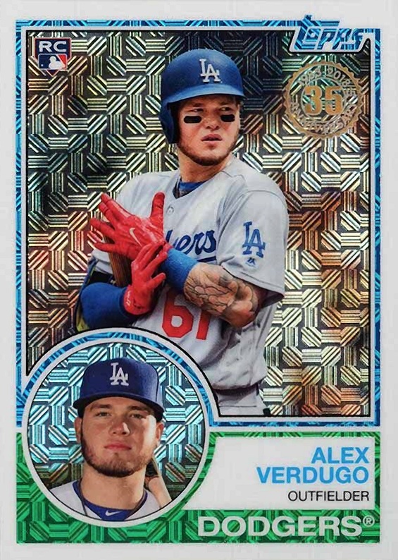 2018 Topps Silver Pack 1983 Chrome Promo Alex Verdugo #46 Baseball Card