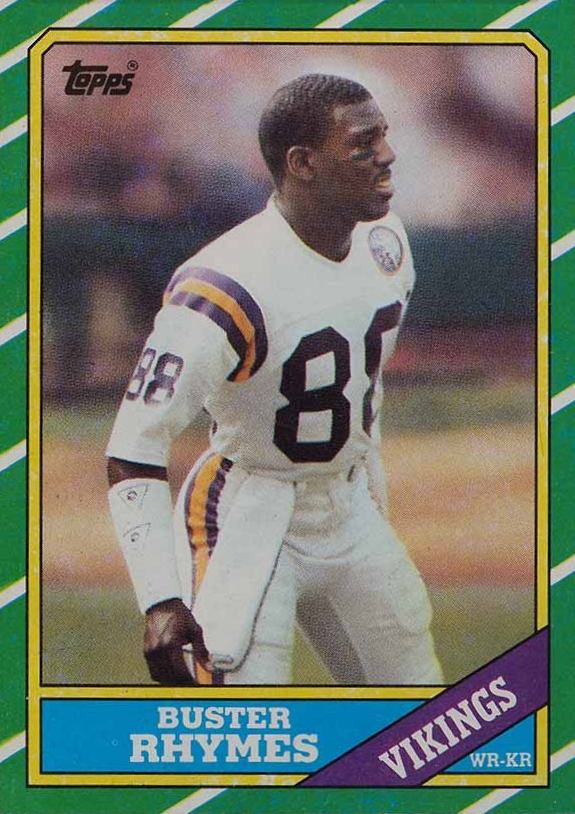 1986 Topps Buster Rhymes #296 Football Card